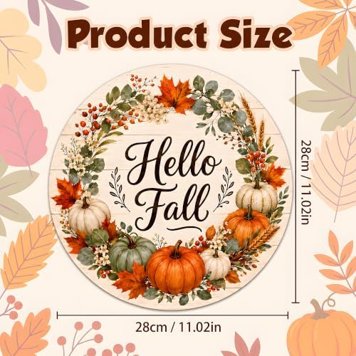 Fall Decorations for Home - Hello Fall Wreaths for Front Door