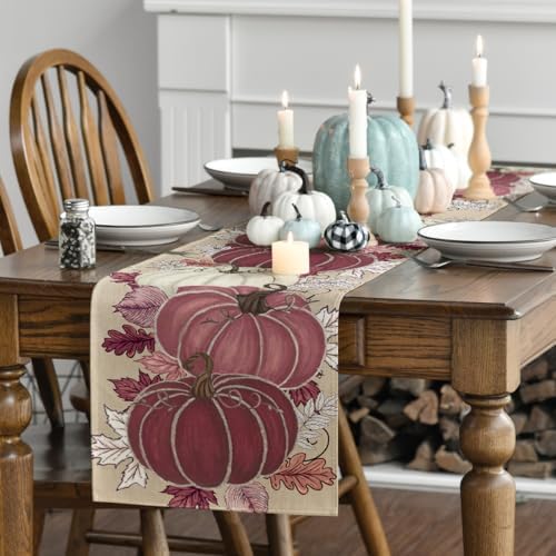 Artoid Mode 210 GSM Fall Table Runner Home Party Decor 13x36 Inch