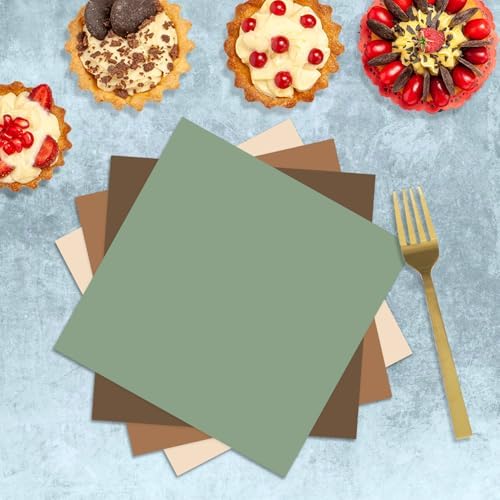 Oigco 150 PCS Woodland Baby Shower Decorations - Sage Green Neutral Forest Animal Brown Plates and Napkins for Safari Jungle Baby Shower Decorations, Serves 50