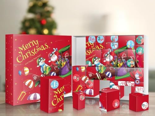 2026 Empty Christmas Advent Calendar Box Set for DIY 2 Pack