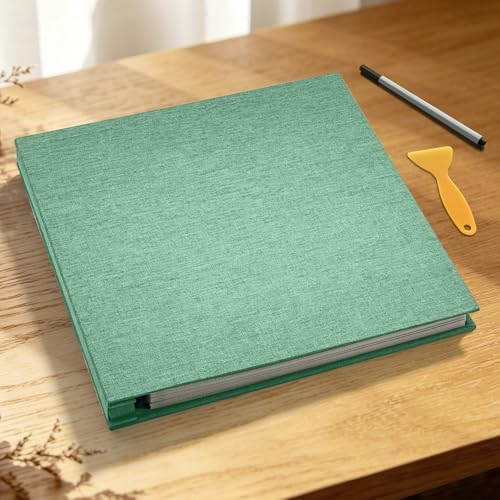 Large Self Adhesive Scrapbook Album, 60 Sheets 120 Pages Photo Book for Birthday Gifts for Women Mom Wedding Baby Family Travel