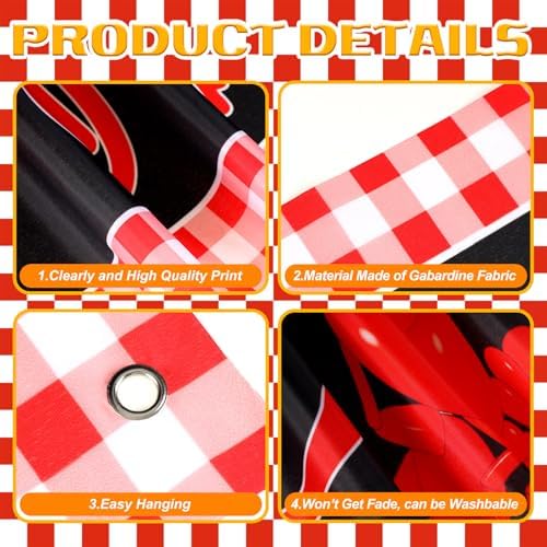 Remagr 3 Pcs Crawfish Banner Crawfish Boil Party Decorations