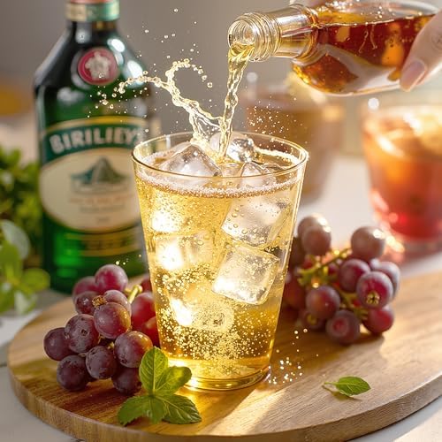 Glowserve 50 Pack 12 oz Gold Disposable Plastic Cups Cocktail Glasses