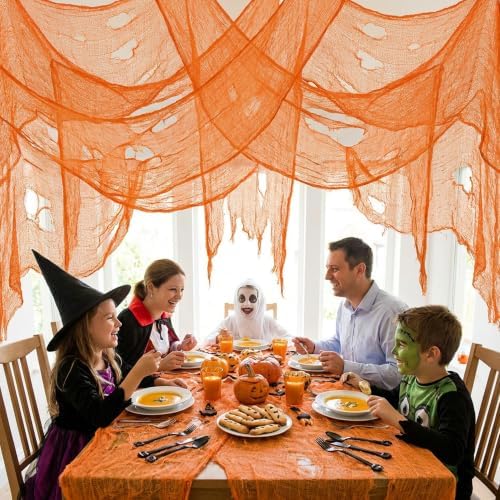 Tlswshsy 500'' x 39''Large Halloween Creepy Cloth, Spooky Gauze Decoration