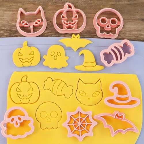 8Pcs Halloween Cookie Cutters - Bat Cookie Cutter for Halloween Decoration