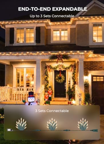 LED Christmas Lights Indoor Outdoor, 99FT 300 Count Mini String Lights