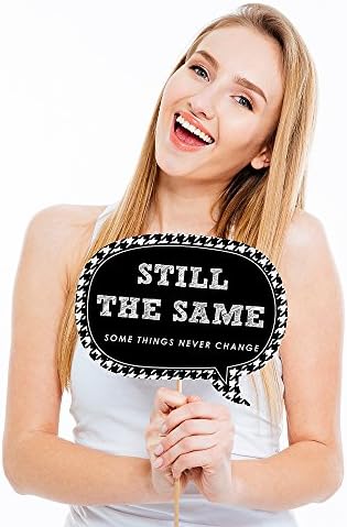 School Reunion Photo Booth Prop Kit, DIY Cardstock Props - 20pc