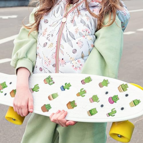 Eartim Cactus Cat Sticker Rolls Waterproof Self-Adhesive Decorative Decals