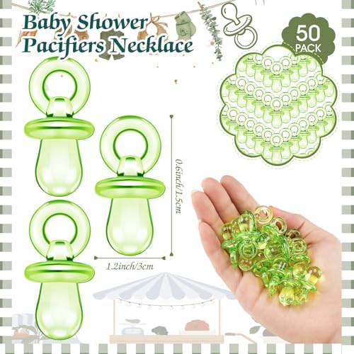 Thyle 51 Pcs Locally Grown Pacifier Hunt Baby Shower Games Set for Guest
