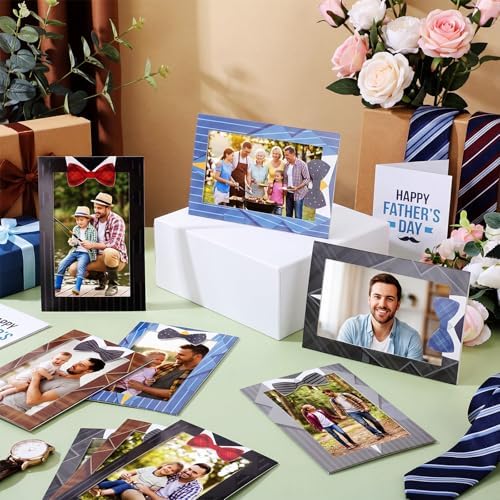 AmazingSpark 50 Pack Paper Photo Frames 4x6, Easel Picture Frame Cards