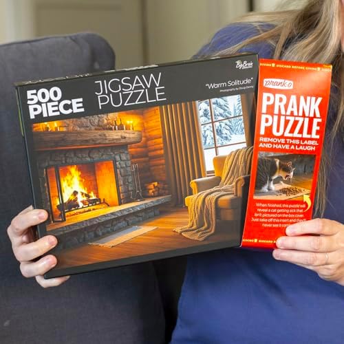 Prank-O 500-Piece Puzzles, Hidden Image (Warm Solitude)