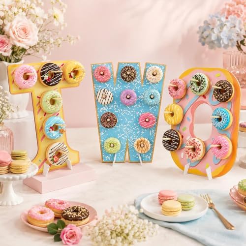 3 Pack Donut Wall Display Stand, Two Sweet Theme Donut Board