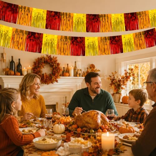Thanksgiving Decorations - 2 PCS Thanksgiving Banner Streamers | Fall Decor