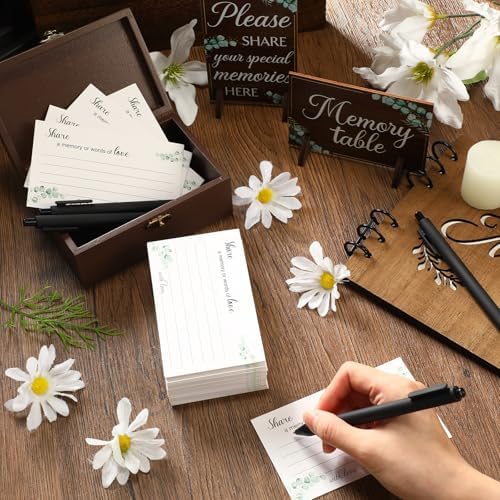 Gilprop 112 Pcs Share a Memory Cards for Celebration of Life, Leaves 2
