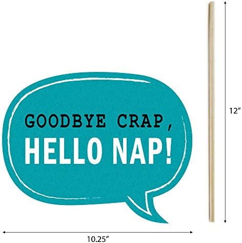 Retirement Photo Booth Prop Kit, DIY Cardstock Props - 20pc