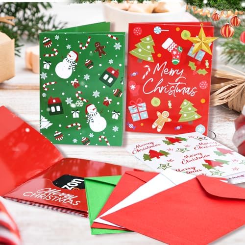 6 Set/30 Slots Christmas Gift Card Booklet with Envelopes