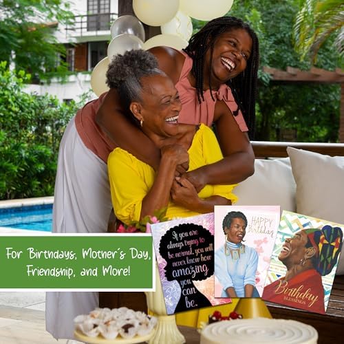 African American Expressions Maya Angelou Greeting Cards Assortment Box – 18 Inspirational Greeting Cards with Envelopes - Use for Birthday, Encouragement, Graduation, Sympathy, Mother's Day & More