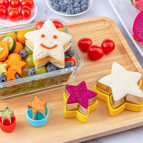 Nifogo Star Cookie Cutters 5 Pcs