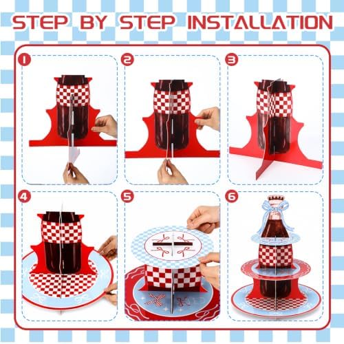 Willinglong 1 Pcs Shes Ready to Pop 3 Tier Cupcake Stand