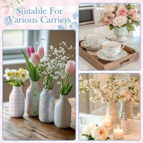 Yexiya 36 Sheet 6 Style Pastel Floral Paper Napkins for Decoupage