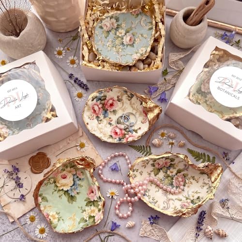 Tenceur 48 Pack 12 Style Vintage Floral Decoupage Paper Napkins, 13 inch