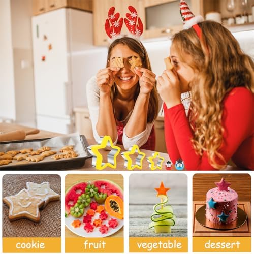 Nifogo Star Cookie Cutters 5 Pcs