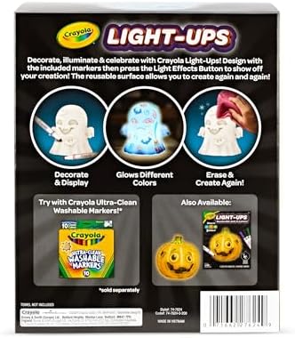 Crayola Light-Ups Ghost, Reusable Coloring Light Up Halloween Toy for Kids