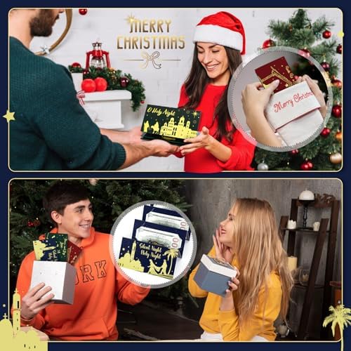 12 Pack Christmas Money Holders for Christmas Cash Gifts