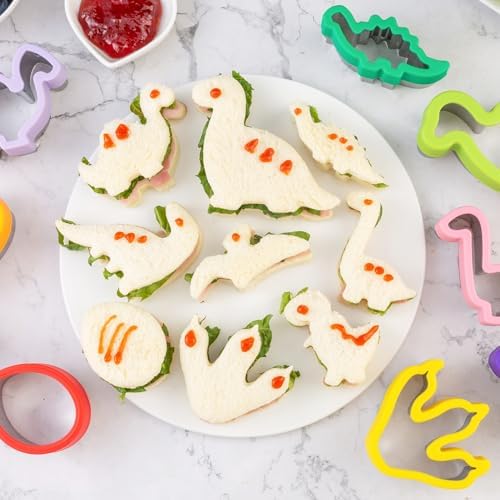 Nifogo Dinosaur Cookie Cutters 9 Pcs