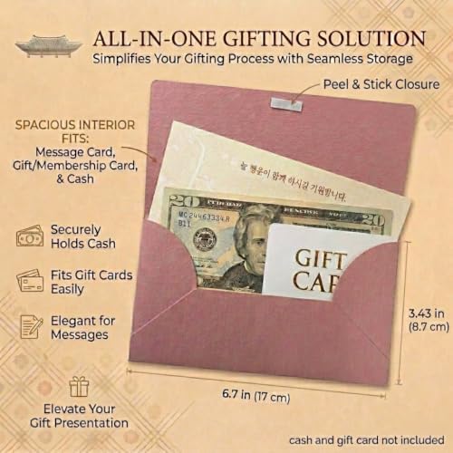 Premium Hanbok Money Envelopes & Cards - Myeongju Hanbok 6 Pack