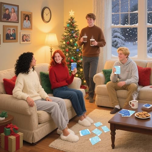 Winter 5 Second Game Cards, 108 Christmas Cards with Timer