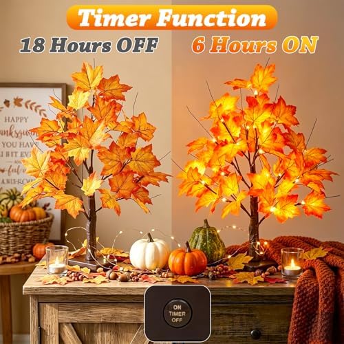 EAMBRITE Fall Decorations for Home Fall Maple Tree Fall Decor Fall Trees