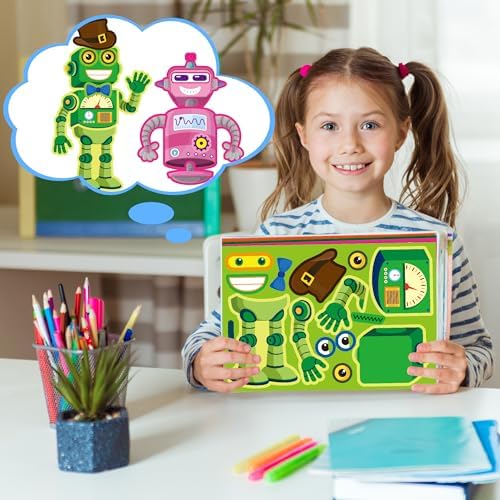 Robot Stickers 48 Sheets Robot Party Favors Birthday Decorations
