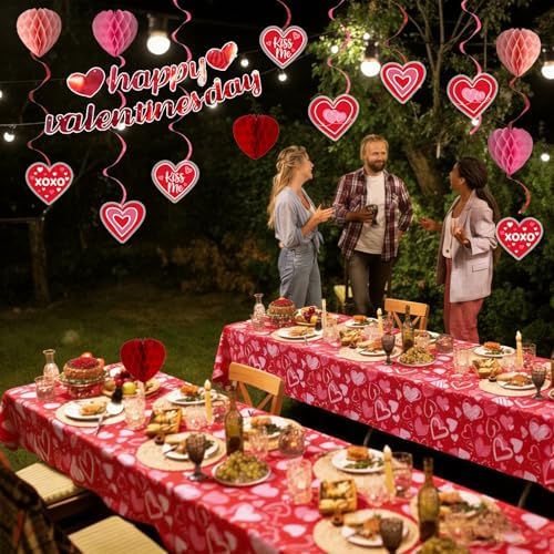 Valentine Day Decorations Plates Napkins Party Supplies Tableware Set