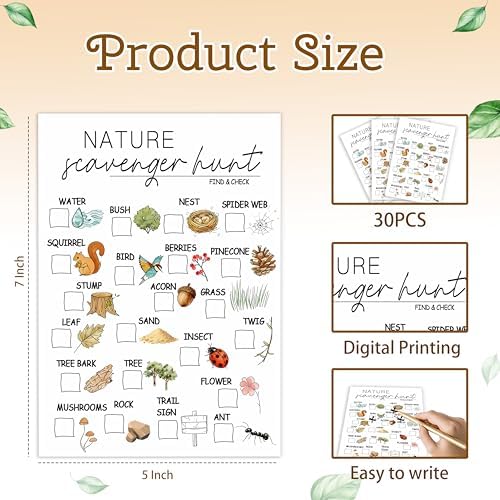Nature Scavenger Hunt Cards for Road Trips and Camping-1