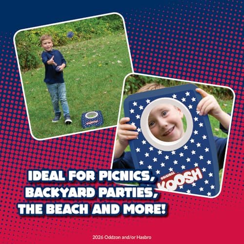 Koosh Cornhole Set for Kids, Outdoor Toys for Kids, Koosh Balls Included