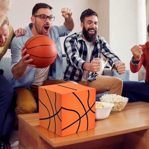 Basketball Card Box Sports Party Favors Post Box Cardboard Receiving Money Holder for Basketball Theme Wedding Reception, Baby Showers, Anniversary, Birthday Party, Table Centerpiece Decorations