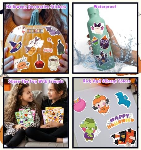 Halloween Stickers, Halloween Party Favors,Classroom Rewards Games Crafts