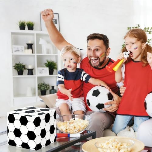 Soccer Card Box Sports Party Favors Post Box Cardboard Receiving Money Holder for Soccer Theme Wedding Reception, Baby Showers, Anniversary, Birthday Party, Graduation Table Centerpiece Decorations
