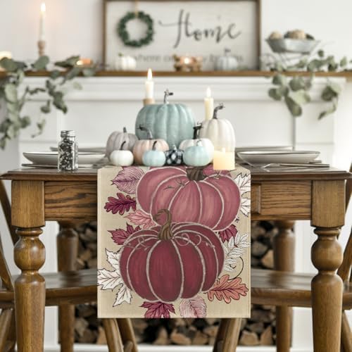 Artoid Mode 210 GSM Fall Table Runner Home Party Decor 13x36 Inch