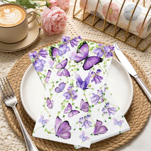 Butterfly Paper Napkins 100pcs