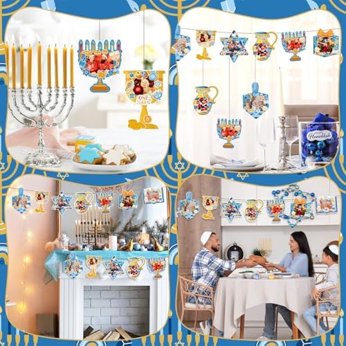 Jetec 48 Sets Hanukkah Picture Frame Craft Kits with Stickers