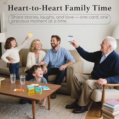 160 Conversation Cards, Family Edition, Meaningful Talk for Family Dinners
