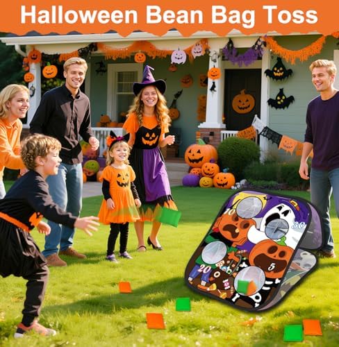 4-in-1 Halloween Party Games Set for Kids Adults