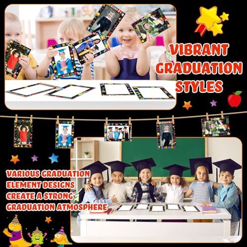 AmazingSpark 100 Pcs Paper Picture Frames 4x6 Photo Cards Preschool