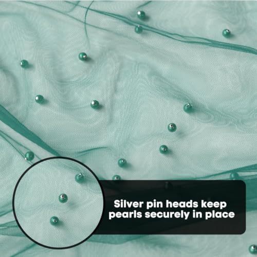Artoid Mode 3-Pack Pearl Dark Green Gauze Table Runner 10FT Home Decor