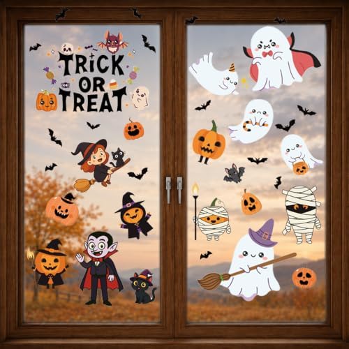 Window Clings for Halloween, Thanksgiving, Christmas, Halloween Decor