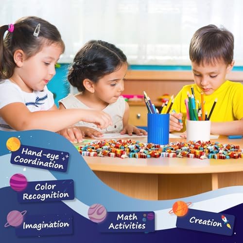 JUNEBRUSHS 150Pcs Space Mini Erasers for Kids Bulk