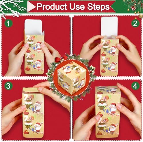 ONESING 24 Pcs DIY Christmas Advent Calendar Boxes for 2026, 24 Days Countdown Calendar Gift for Adults and Kids Christmas Cardboard Number Boxes Make & Fill Your Own Advent Calendar Boxes, Lovely Xmas Kraft Papper Box