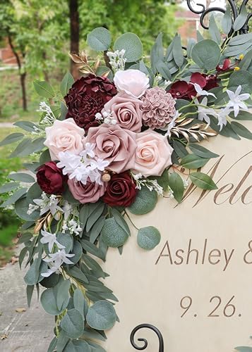 ponatia Artificial Wedding Arch Flowers Set of 2
